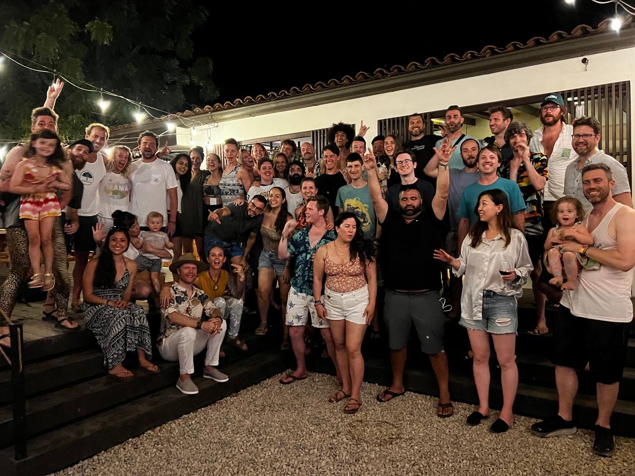 The 2023 MetaCamp crew in the Beer Garden