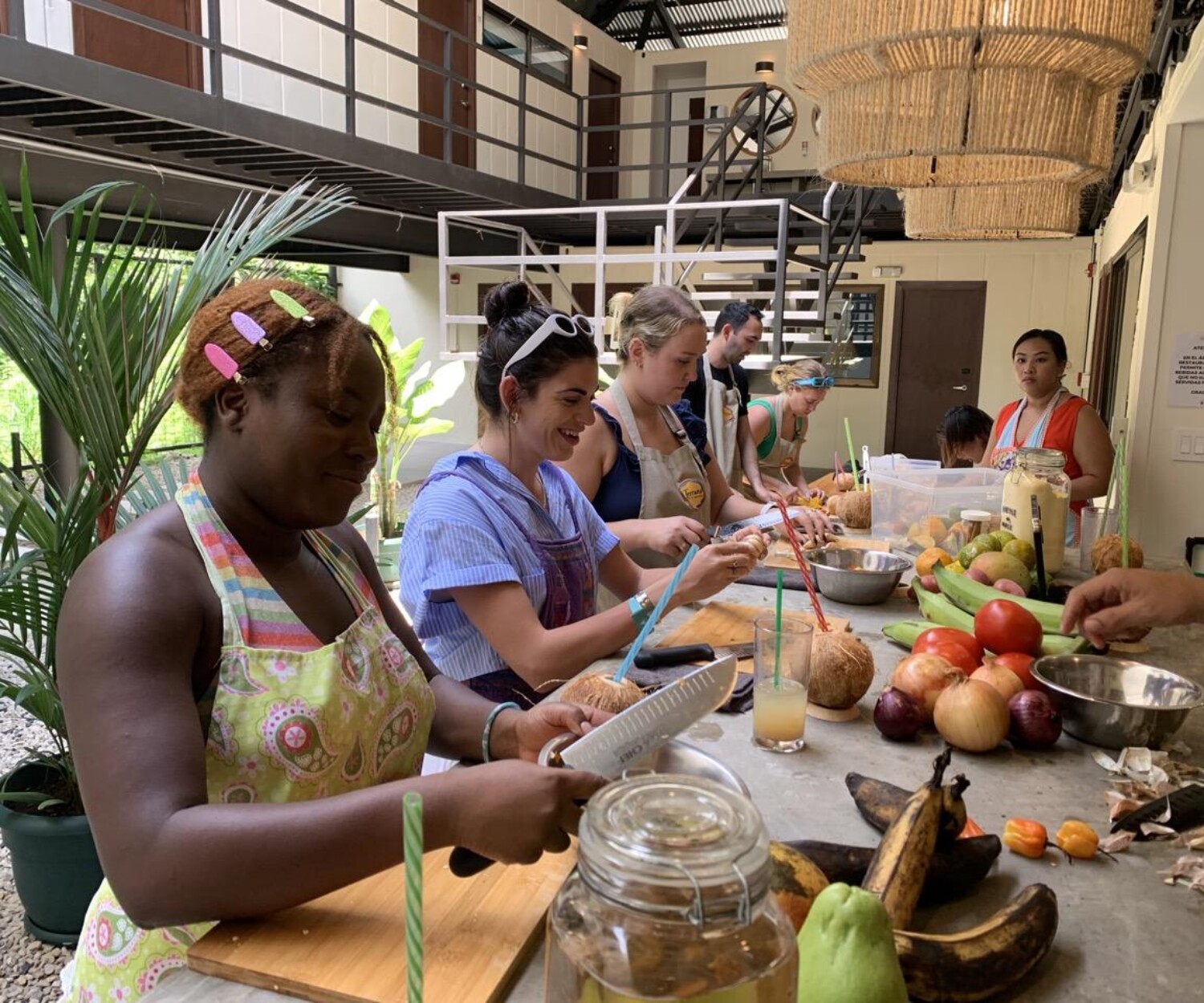 This Week in Fintech cooking class during ONDA offsite