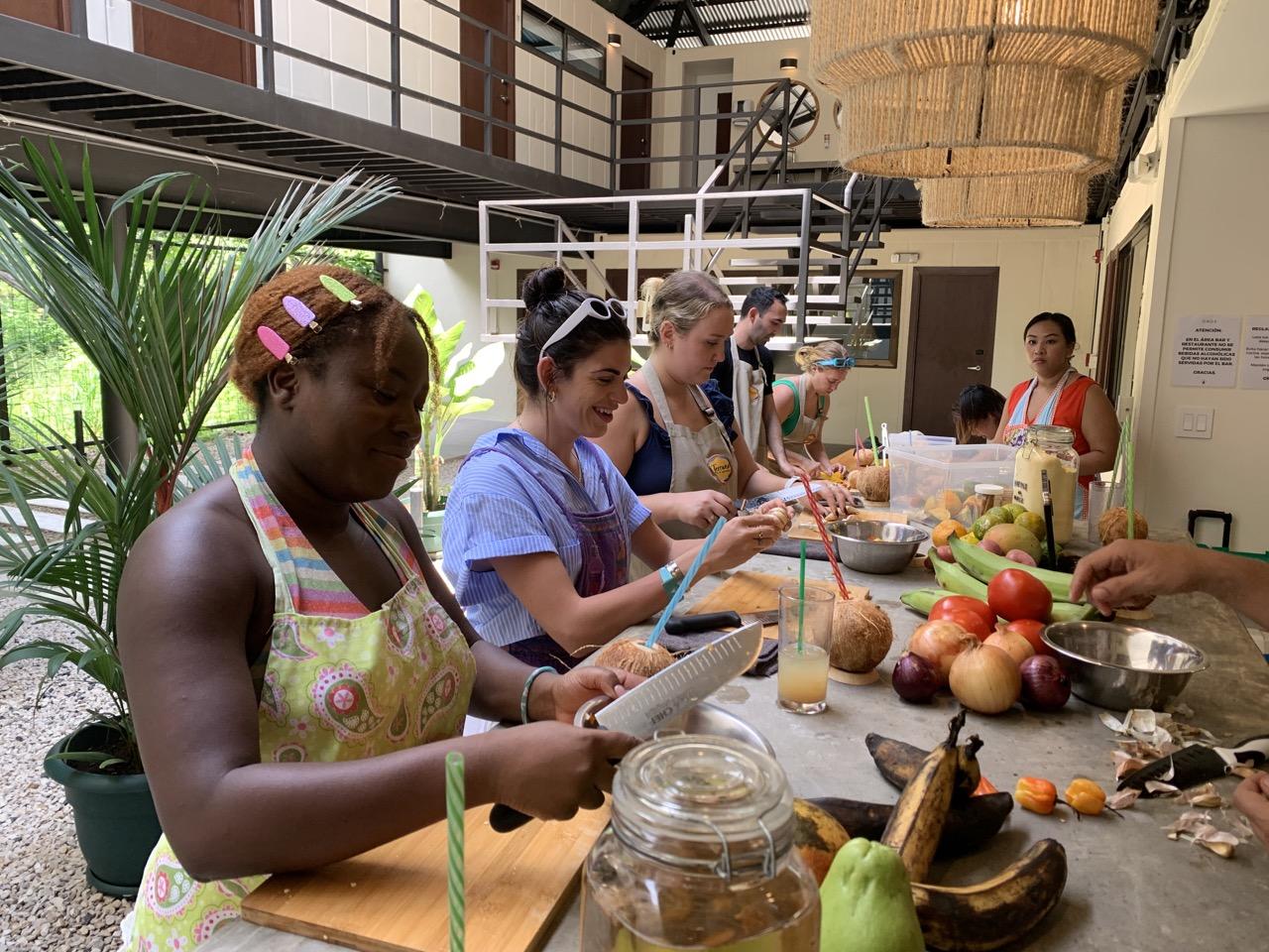 This Week in Fintech cooking class during ONDA offsite